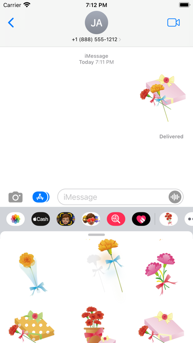Sticker carnation Screenshot