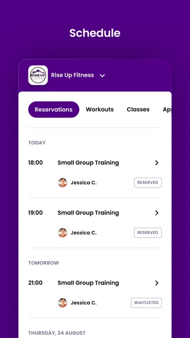Rise Up Fitness Screenshot