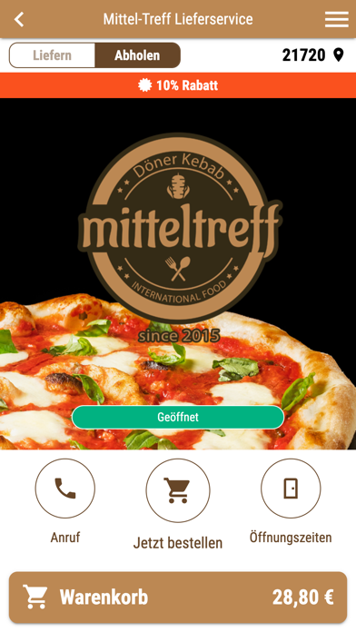 Mittel-Treff Lieferservice Screenshot