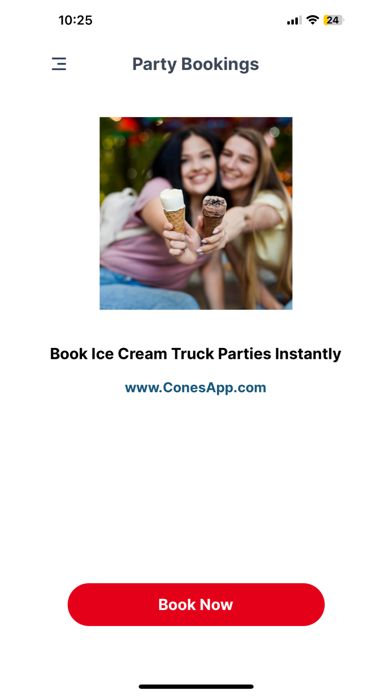Cones App Screenshot