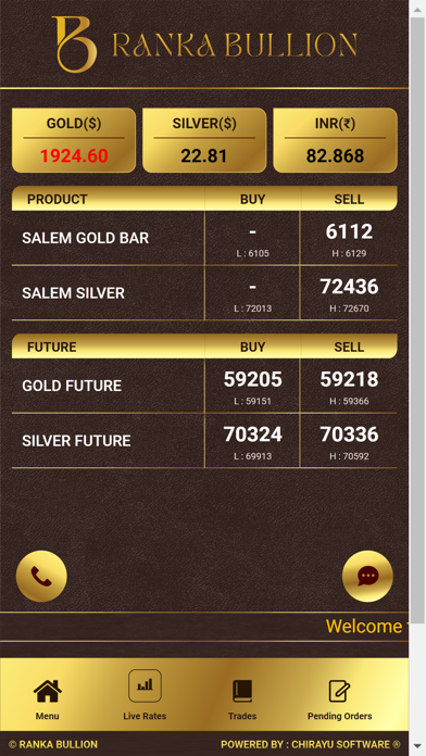 RANKA BULLION LIVE Screenshot