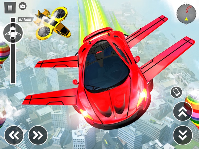 Flying Car Shooting Car Game
