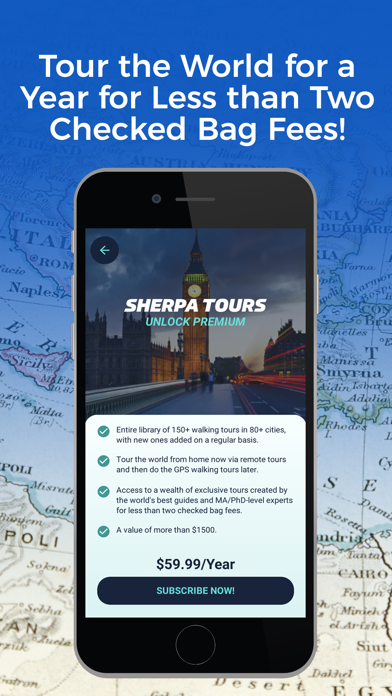 Sherpa: AR Walking City Tours Screenshot