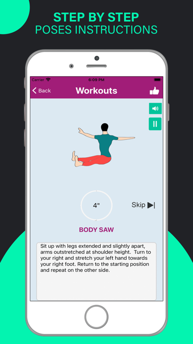 Pilates Yoga Fitness Workouts Screenshot