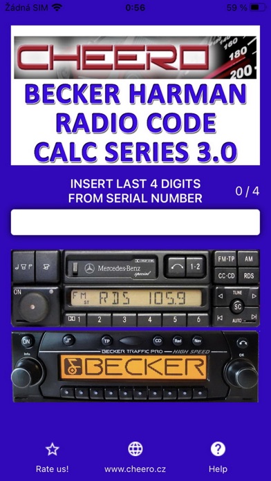 RADIO CODE for BECKER Screenshot