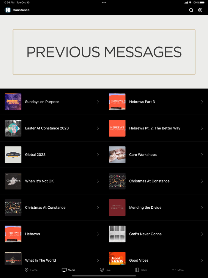 Constance Free Church App