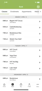 South Pas Fitness screenshot #2 for iPhone