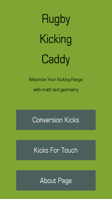 Rugby Kicking Caddy Screenshot