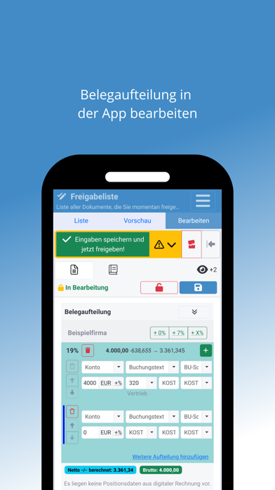 FLOWWER - Rechnungsfreigabe Screenshot