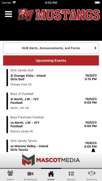 Rancho Verde Athletics Screenshot