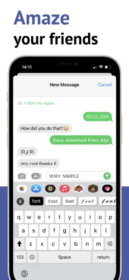 Game screenshot Fonts Keyboard - Stylish Text hack