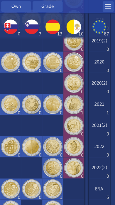 Euro Coin Collection Screenshot