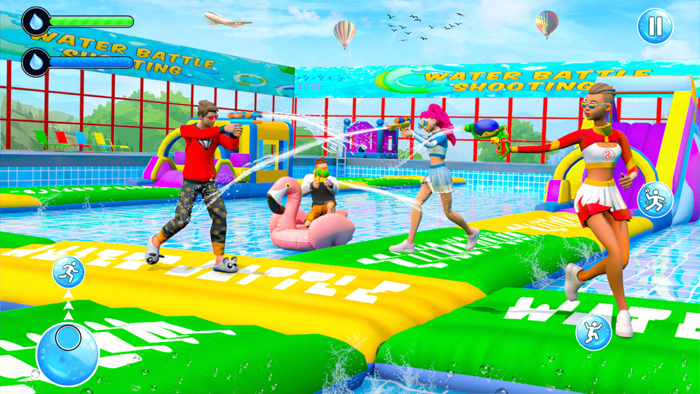 Water Park Toy Gun Fighting 3D