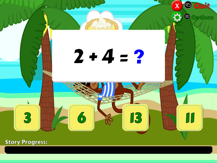 Pirate Monkey Math Flash