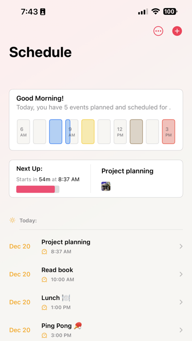 Nural: Schedule, Plan, Achieve Screenshot
