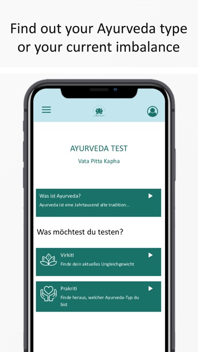 Screenshot #1 pour Ayurveda Test, find your Type