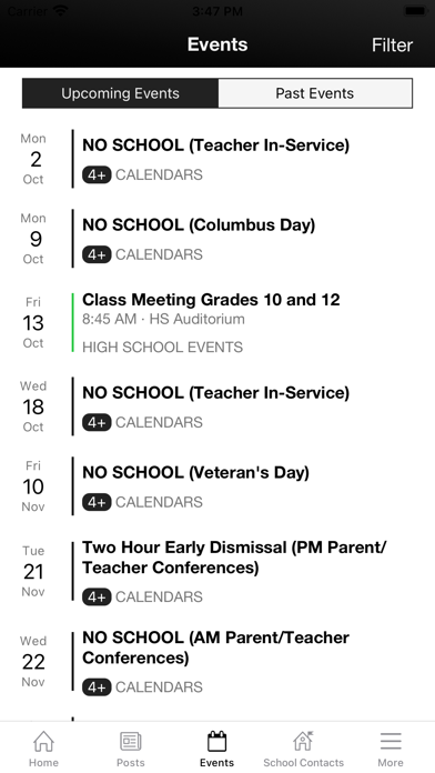 Northern Bedford CSD Screenshot