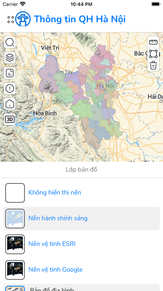 #5. Thông tin quy hoạch (iOS) Bởi: VietGIS
