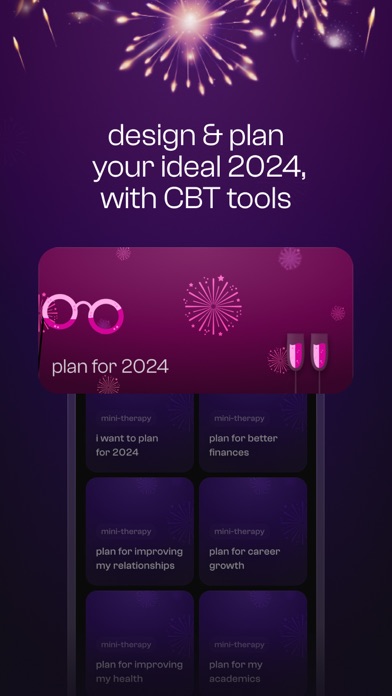 being: ai therapy, CBT journal Screenshot