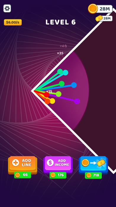 Bouncing Rainbow: Tycoon Games Screenshot