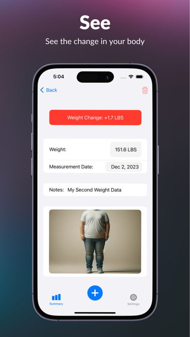 WeightD - Weight Tracking Screenshot