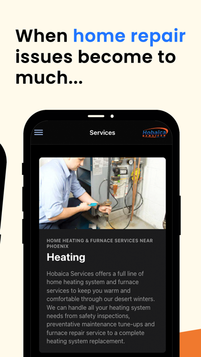 Hobaica Services Screenshot