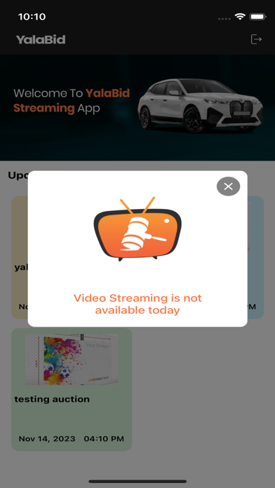 YallaBid Streaming Screenshot