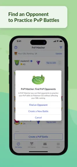 Game screenshot PokeMatch - PvP Battle Finder apk