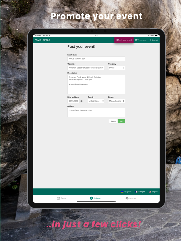 Armenopole iPad screenshot 4 - News app
