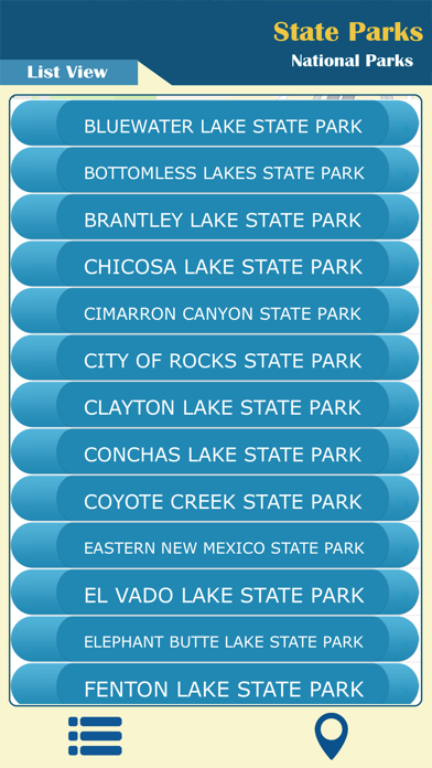 New Mexico State Parks Guide Screenshot
