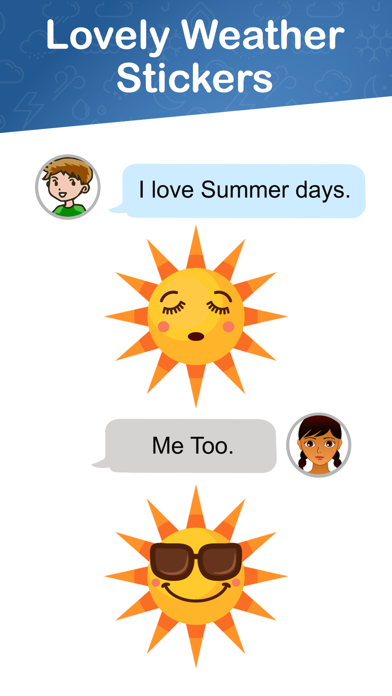 Lovely Weather Stickers Screenshot