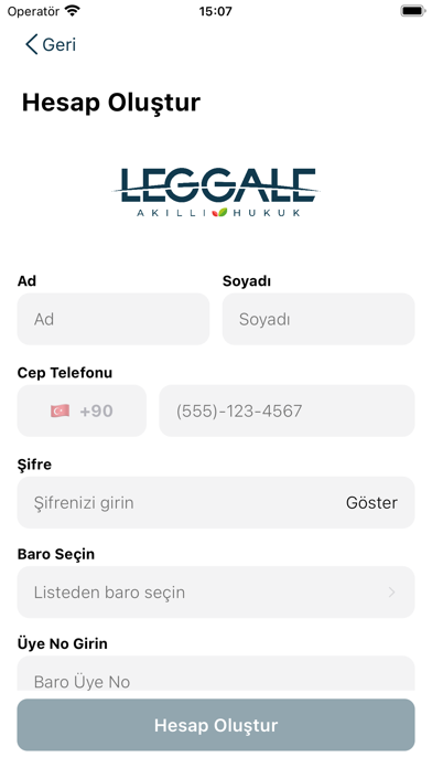 Leggale Screenshot