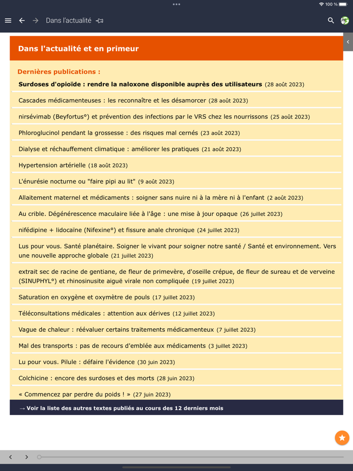 Application Prescrire