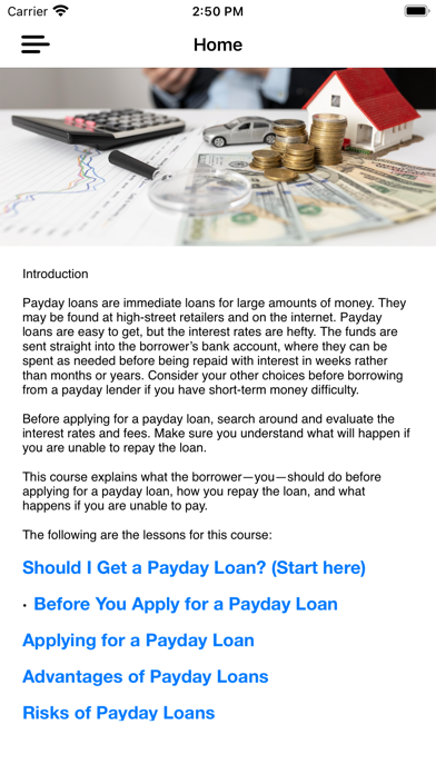 Payday & Cash advance Guide Screenshot