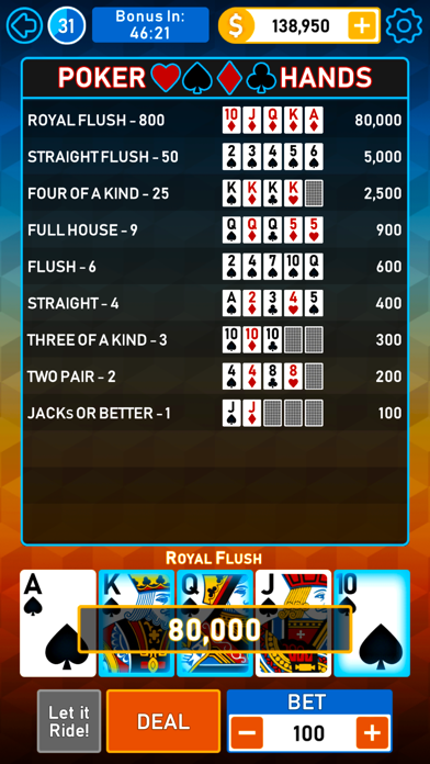 Video Poker Multi Bonus Screenshot