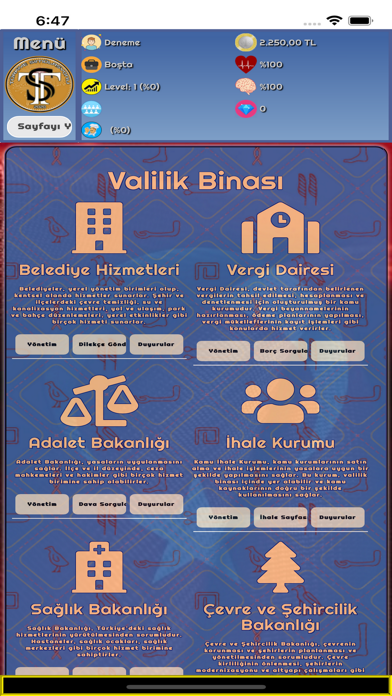 Türkiye Simülasyonu Screenshot
