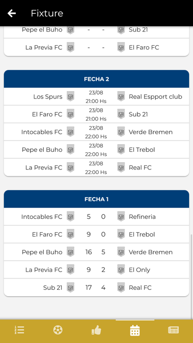 Liga Senior Futbol Argentino Screenshot