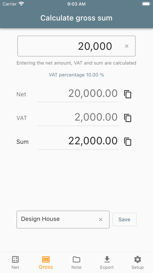 #4. Calculator VAT net gross (iOS) 由: SnowdropSoft