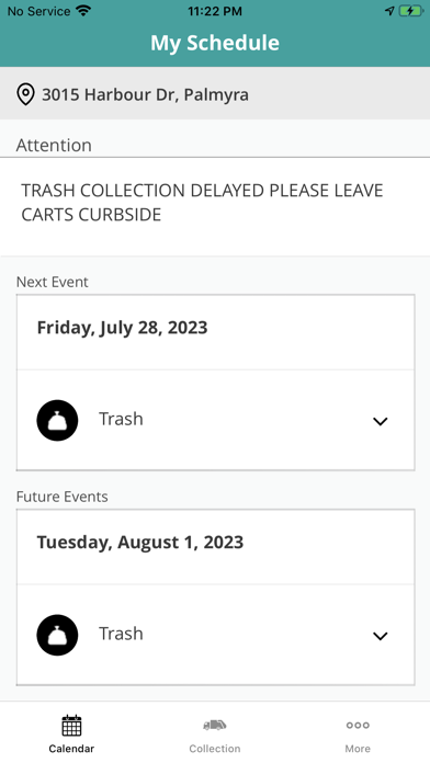 Palmyra NJ Waste Screenshot