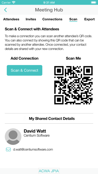 ACWA App Screenshot