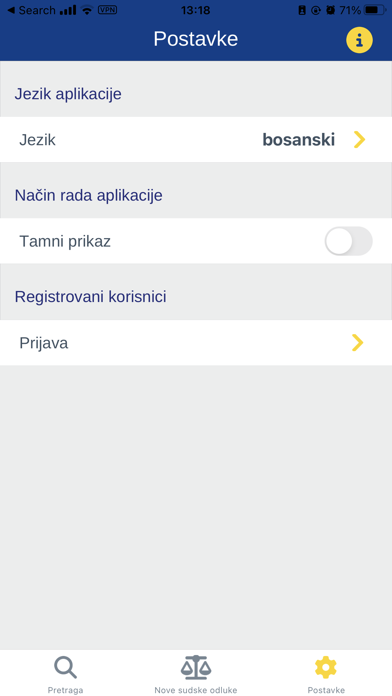 Baza sudskih odluka BiH Screenshot