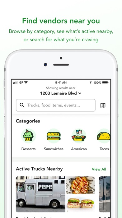 Goodfynd: Find food trucks Screenshot