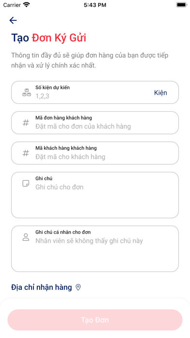 Thái Ordering Screenshot