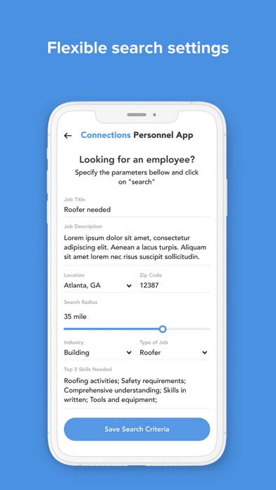Connections Personnel App Screenshot