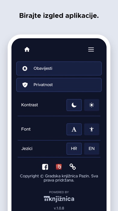 Gradska knjižnica Pazin Screenshot