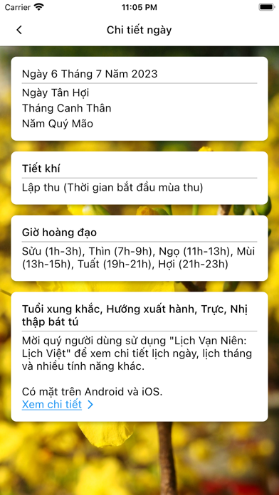 Nhắc Ngày Lễ Âm Lịch Screenshot