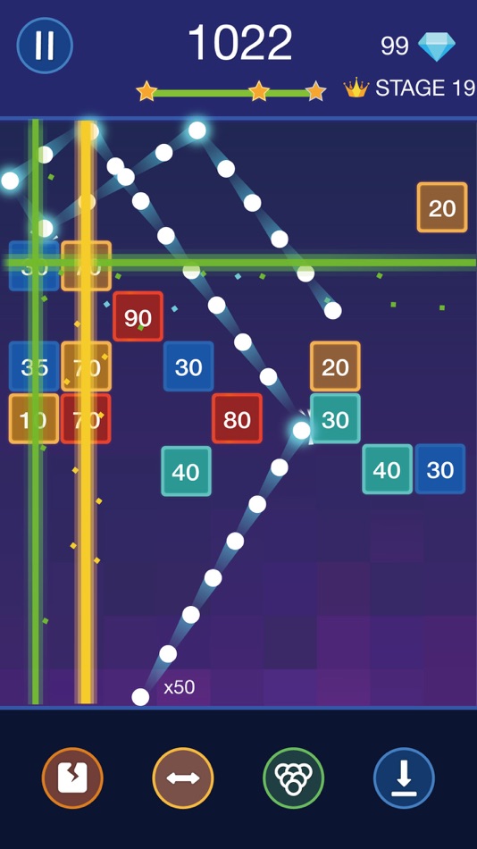 #4. Bricks Breaker - Glow Balls (iOS) 由: BIG CAT PTE. LTD.