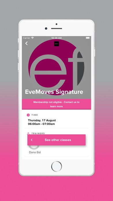 EVEFIT+ Screenshot