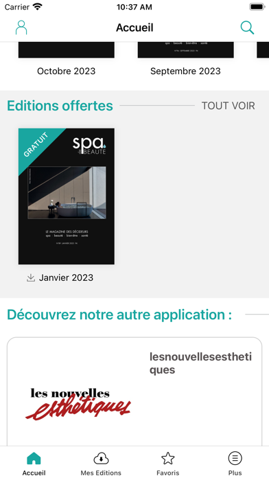 Magazine Spa de Beauté Screenshot