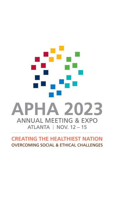 APHA ANNUAL MEETING Screenshot